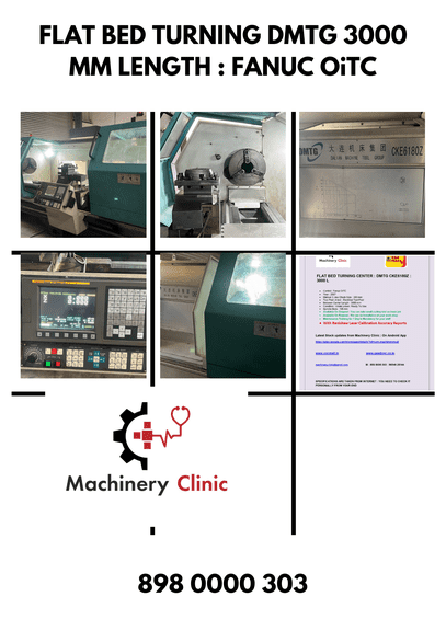 tc flat bed 3000 length dmtg cke6180z  fanuc oitc Manufacturers, Suppliers in Uttarakhand